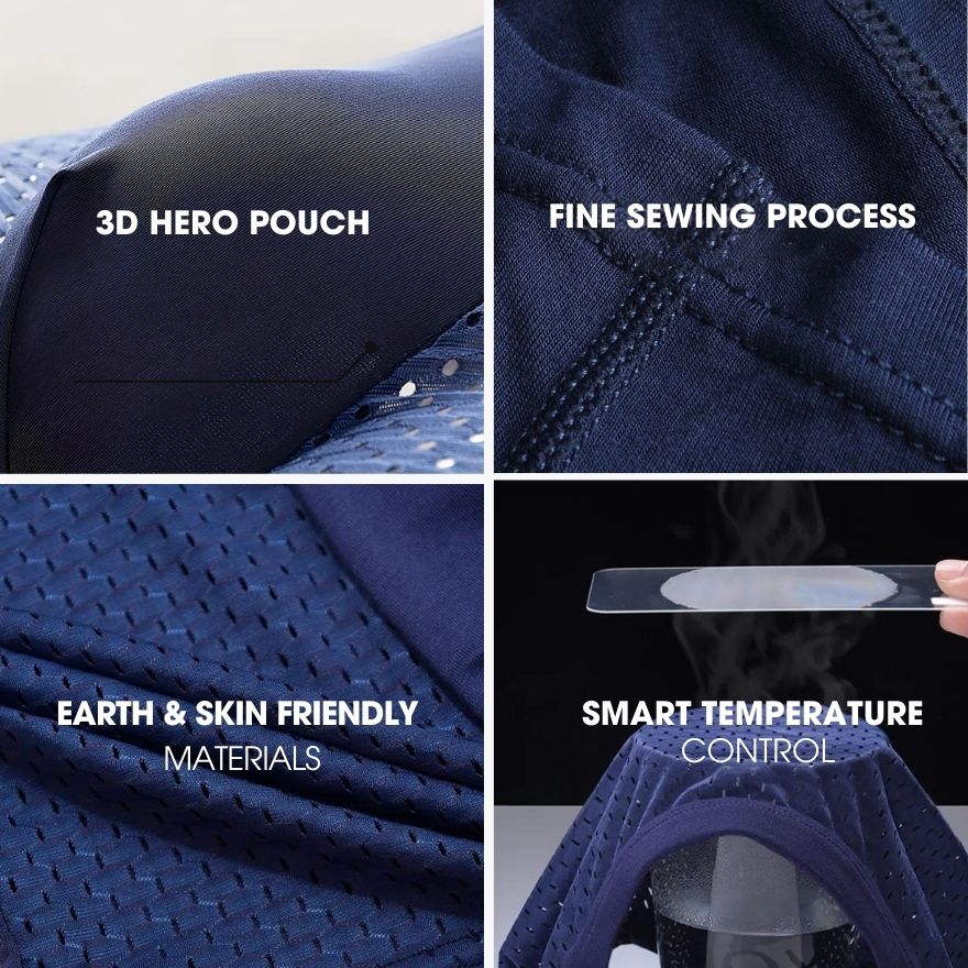 3 BOXHERO PREMIUM BAMBOO FIBRE BOXER SHORTS 1.0